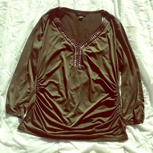 Elegant Green Sequined Top